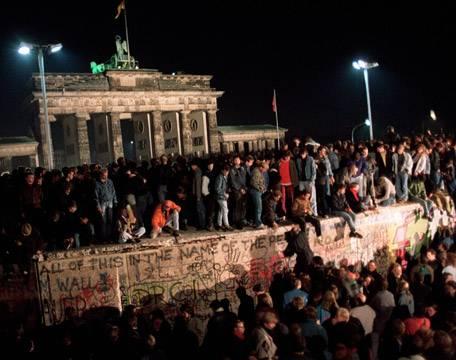 Germans denounced communism and the Berlin Wall