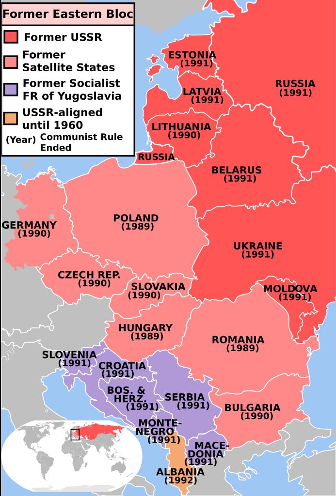 IV. The Fall of Communism (con t) 3. One by one, communist governments fell in Czechoslovakia, Hungary, Bulgaria, and Albania.