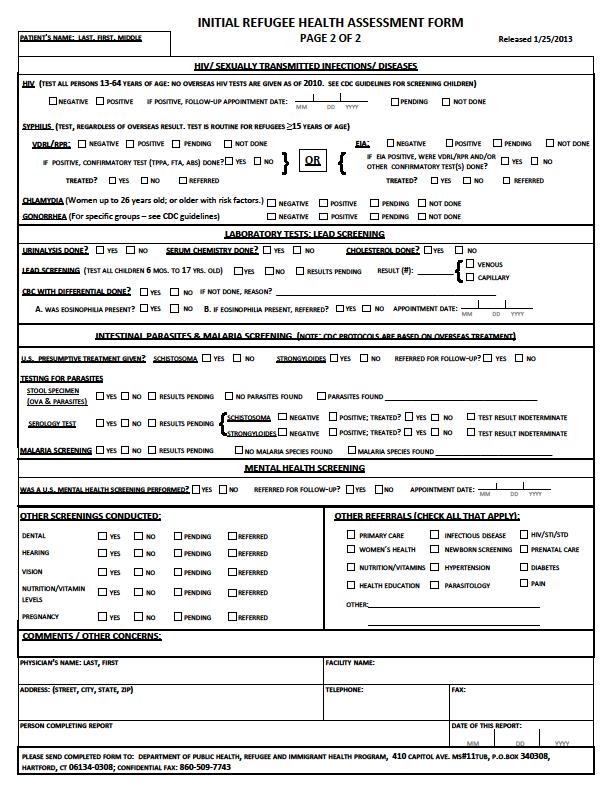 RHAs: Forms and Supporting Documents 2/1/2013: Launched updated RHA form (2 pp.