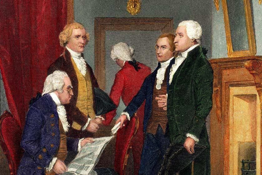 Forming a New Government People to Meet President George Washington s first cabinet included from left to right: Secretary of War Henry Knox, Secretary of State Thomas