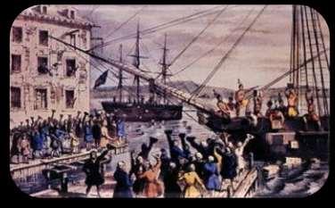 What is the reaction of the British government to the Boston Tea Party? Britain was upset with colonists Britain/Parliament are now DETERMINED to stop all colonial insubordination!