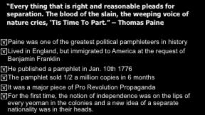 Thomas Paine Paine was one of the greatest political pamphleteers in history Lived in England, but immigrated to