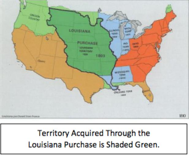 q At the time of Jefferson s election, Louisiana was ruled by Spain but was home to many American merchants and farmers.