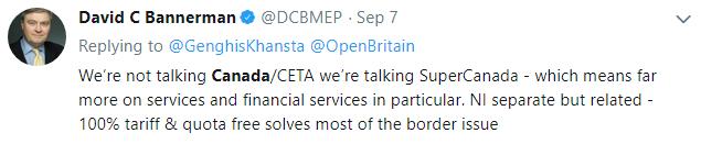 Changing positions After the EU membership referendum, several prominent Leave supporters began to concede that a CETA-type deal was insufficient for the UK, so they began to propose something else