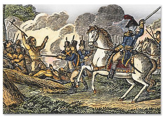 In 1794, General Anthony Wayne defeated Native Americans in the Battle of Fallen