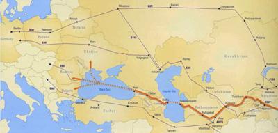 and confrontation on the Eurasian continent in the late 20 th century also inhibited a renaissance of the Silk Road.
