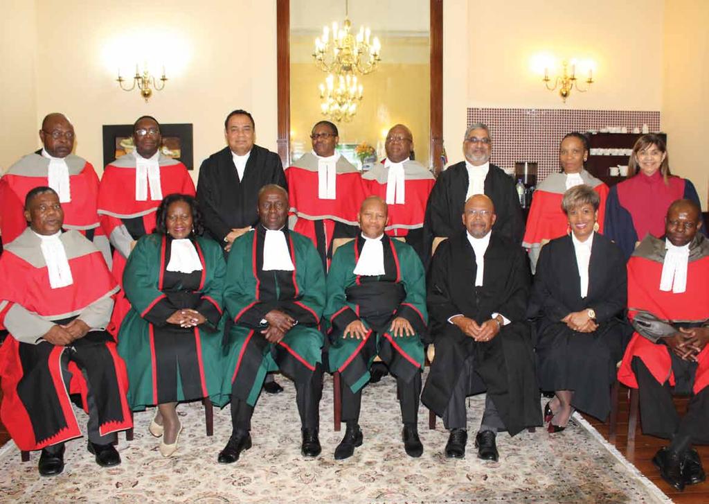 Heads of Court at the opening of parliament Judges in the South African Judiciary where different robes as defined by the court they sit in.