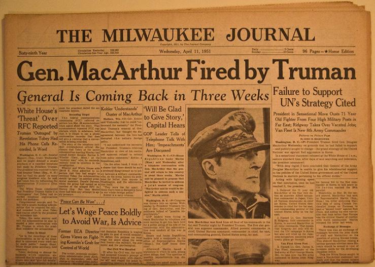 The United States Fights in Korea{continued} MacArthur Recommends Attacking China MacArthur calls for war with China; Truman rejects request Soviet Union and China have mutual assistance pact UN,