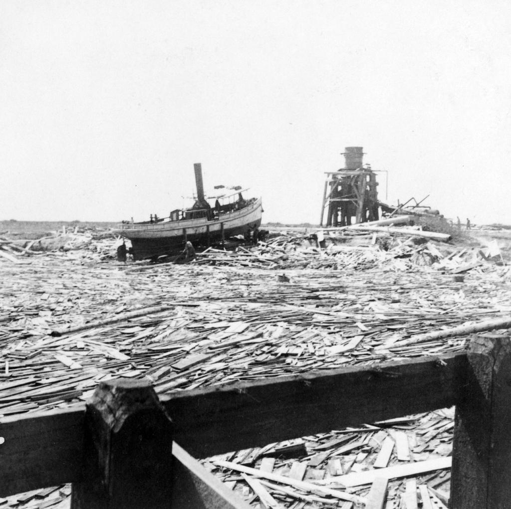 Government 1900, Galveston, TX was torn apart by a hurricane.
