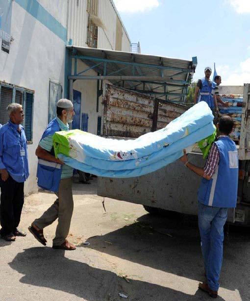 UNRWA health clinics continue to receive patients, including non-registered patients; sanitation labourers continue to collect solid waste in the camps and DES, which is essential to preventing the