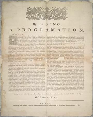 Royal Proclamation, 1763 Acknowledged Aboriginal people s occupation & use ( hunting grounds ) Provided that only Crown could enter into land