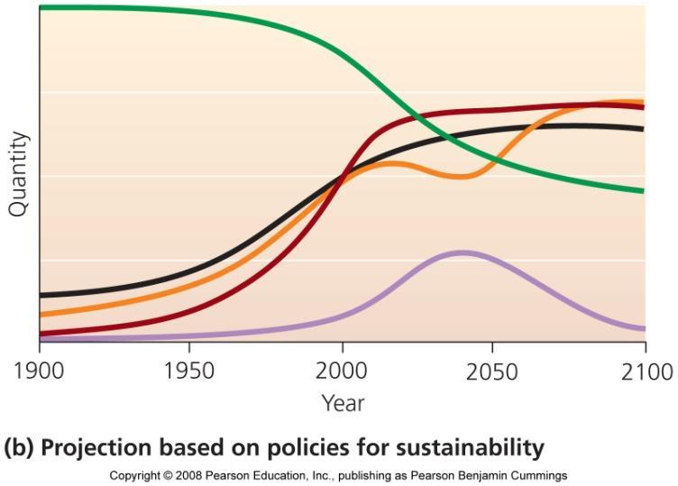 change, population and production will suddenly decrease In a sustainable