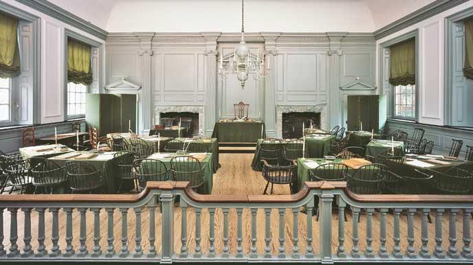 Meeting in Philadelphia, 1787 Spring/Summer 1787, leaders from 12