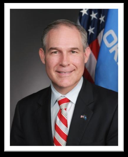 11 Administrator for the Environmental Protection Agency Scott Pruitt The Senate voted to confirm Scott Pruitt to be the next Administrator of the EPA by a vote of 51-44 on February 17.
