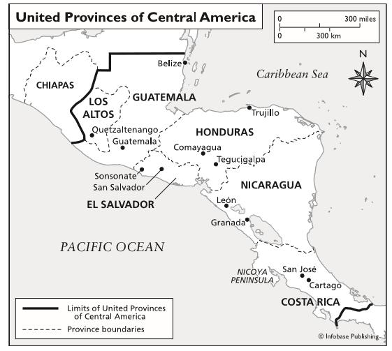 Central American History Second Semester Exam Study Guide KINGDOM OF GUATEMALA (Modern day Central America) -Captaincy General: Captaincies general were established districts that were under serious