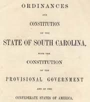 SOUTH CAROLINA CONSTITUTION South Carolina adopted its first constitution establishing an independent state government prior to the