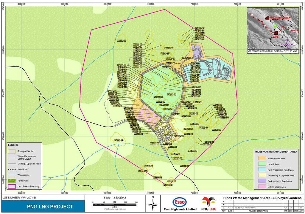 LNG Project Page 30 of 61 Figure 4-13 illustrates the location of affected gardens within the KLF site.