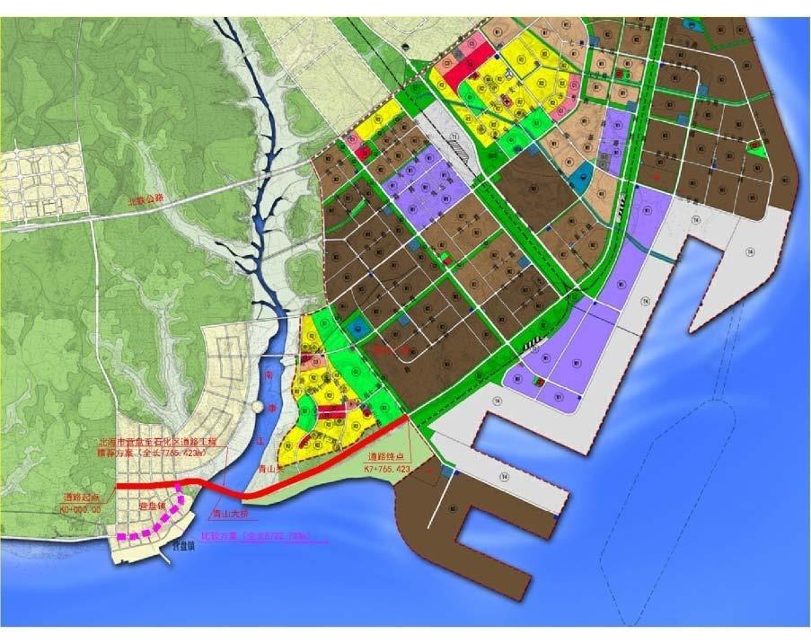 Figure 1-1: Location and Layout Map of the Proposed Beihai Yingpan Urban Road 1.3 LAR Impacts of the Project 15.