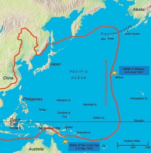 Coral Sea Turning the Tide American and Australian forces stop Japanese drive toward Australia 1 st
