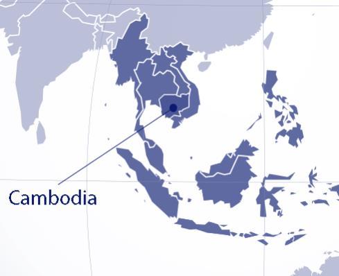 OVERVIEW : LOCATION 181,035 km 2 South of the Indochina Peninsula Bordered by Thailand, Laos, Vietnam, and the Gulf of