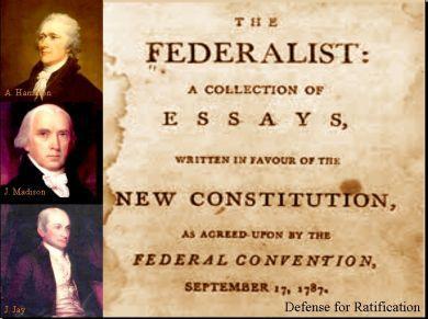 pamphlets were created for and against The Federalist Hamilton,