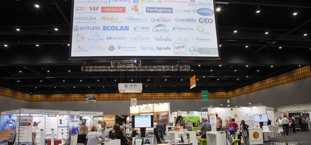 EXHIBITION SCREEN SPONSOR One opportunity $ 9,000 Non $10,500 Be seen from anywhere in the Trade Exhibition!