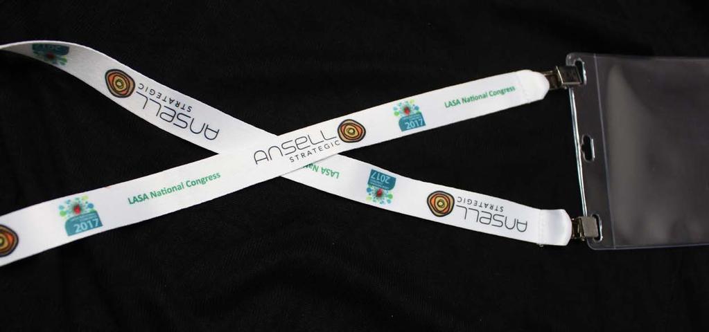 LANYARD SPONSOR One opportunity $ 7,000 Non $8,500 Lanyards are one of the most visible items at the Congress. Your logo will be prominently displayed on each delegate lanyard throughout the event.