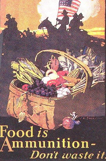 2. Mobilizing for the War (cont.)! C. Food Administration (headed by Herbert Hoover)!