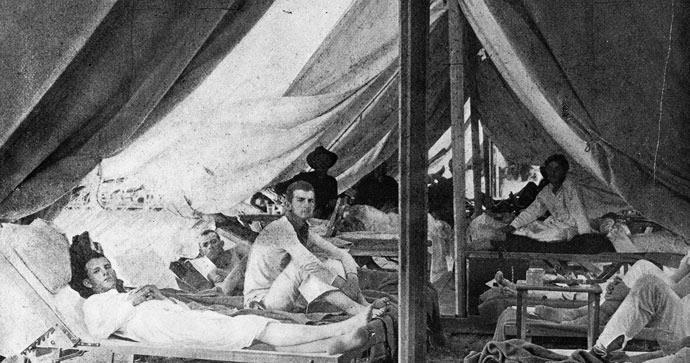 Poor conditions in training camps resulted in more American dying in training than in battle.