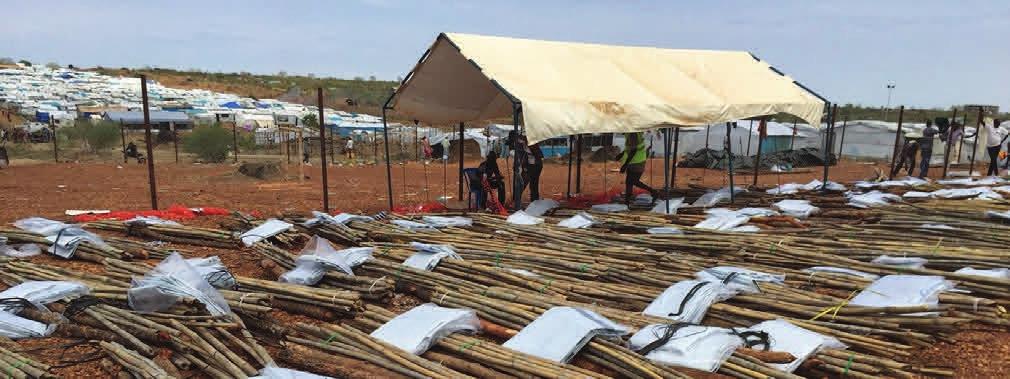 SHELTER AND NON FOOD ITEMS (NFI) As lead of the Shelter and Non Food Items (NFI) Cluster in South Sudan, IOM provides essen al household items and emergency shelter materials to conflict and