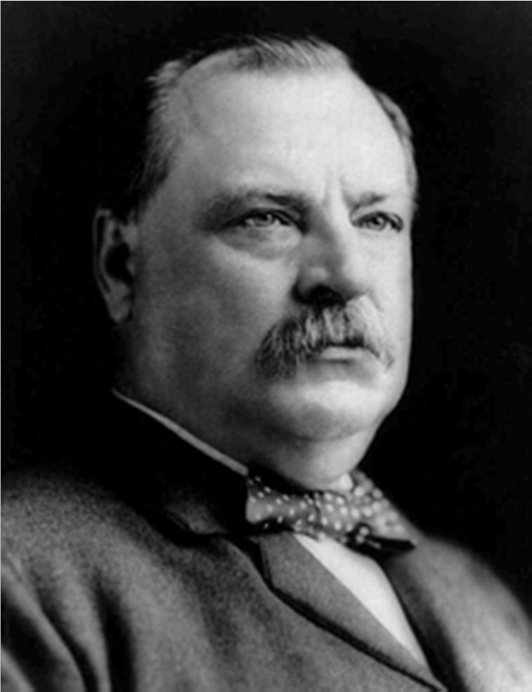 Grover Cleveland (D) was known as Grover the Good: he fought against Tammany Hall s graft.
