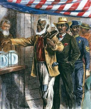15 th Amendment In 1870, the ratification of the 15 th Amendment gave African Americans, mostly former slaves living in the South,