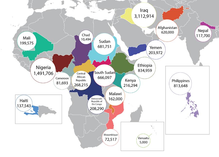 Map 1: IDPs tracked through DTM, January 2014 July