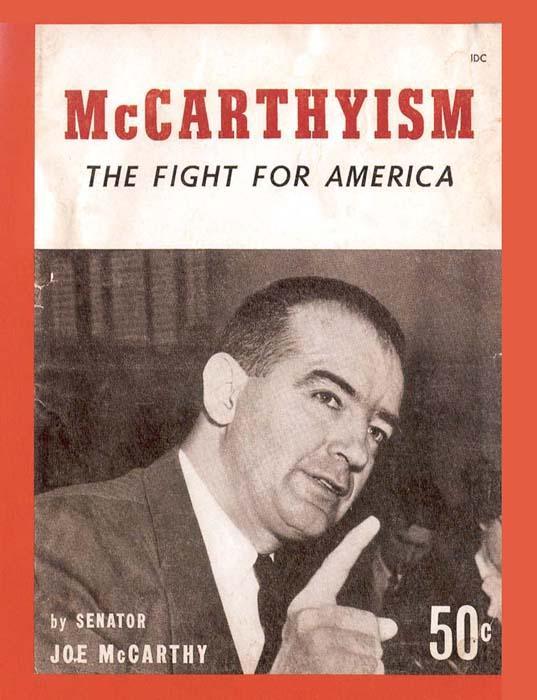 MCCARTHY LAUNCHES WITCH HUNT Republicans accused the Democrats of being soft on communism The most famous anti-communist activist was Senator Joseph McCarthy, a Republican from