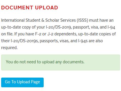 Follow the steps below to upload your immigration documents: 1. Log into porches.udayton.