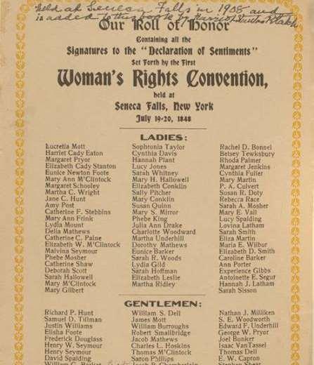 Antebellum Reform Movements The Seneca Falls Convention was the first women s rights convention in U.S. history.