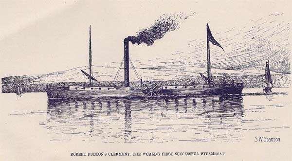 Steamboat In 1807, Robert Fulton designed a steam engine for a steamboat that could move against the current