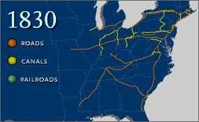 Transportation Advances By 1860, the US had constructed more than 30,000 miles of railroad Divisions between the rich and poor became more distinct, as manufacturers and plantation owners grew in