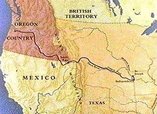 Overland Trails People began to travel across the Great Plains following the Oregon Trail, Santa Fe Trail, and the Mormon Trail.
