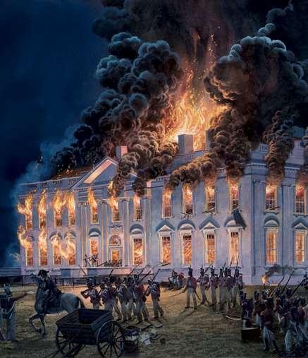 The War of 1812 British refusal to lift trade restrictions and continued impressment pushed Madison to ask Congress for a declaration of War in June 1812.