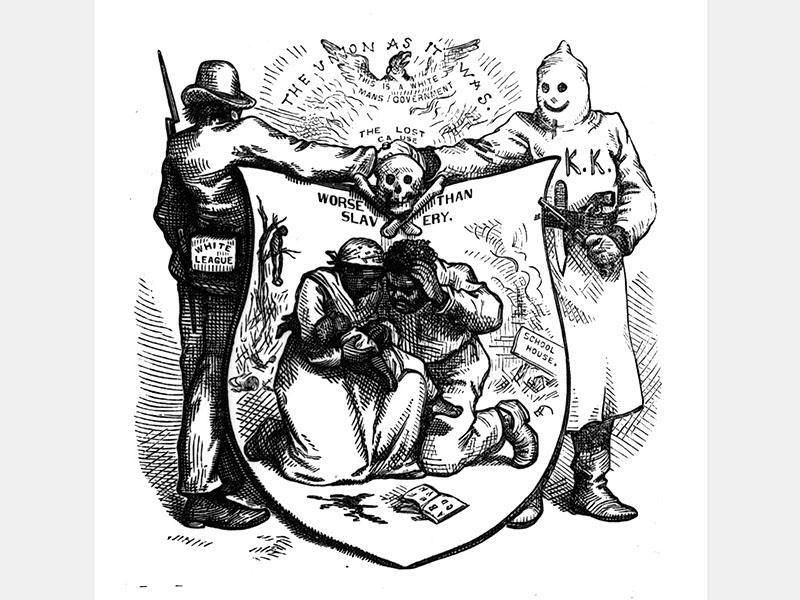 Ku Klux Klan (10D) Founded in 1866, the Ku Klux Klan ( ) KKK extended into almost every Southern state and became a vehicle for white southern Republican resistance to the Party s Reconstruction