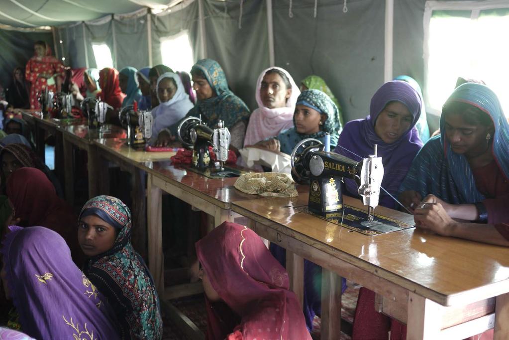 Credit-UNOCHA Women Friendly Spaces in Pakistan Shirkat Gah was initiated as a small voluntary collective in Pakistan in 1975, and has since evolved into a leading women s rights organisation.