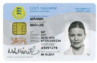 Voter Authentication Via the ID card Cards are equipped with a chip containing electronic