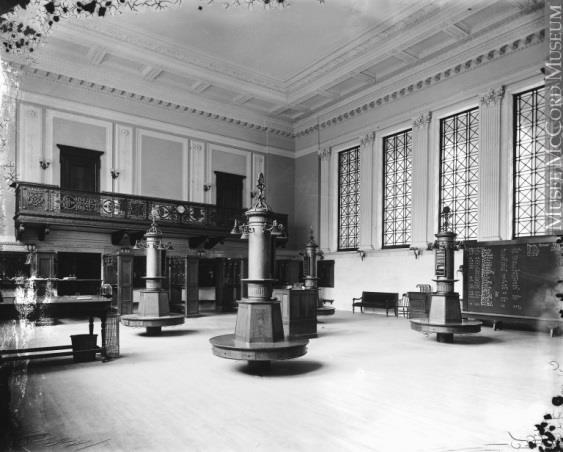 in 1905 Right: Interior of the  in