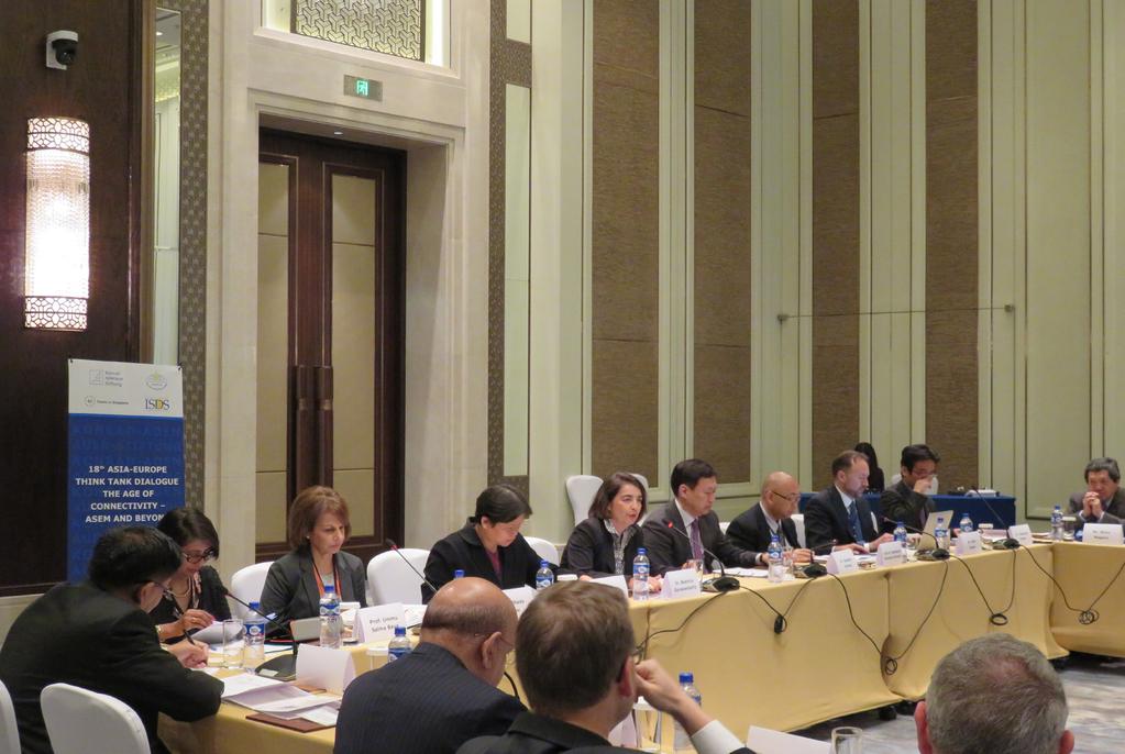 The 18th Asia-Europe Think Tank Dialogue THE AGE OF CONNECTIVITY: ASEM AND BEYOND ULAANBAATAR, MONGOLIA, 11-12 MAY 2016 Event Report by Dr Yeo Lay Hwee Director, EU Centre in Singapore The 18th
