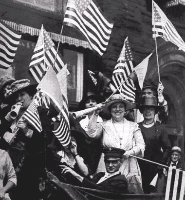 Women s Suffrage Included in movement toward more democratic government More women served as