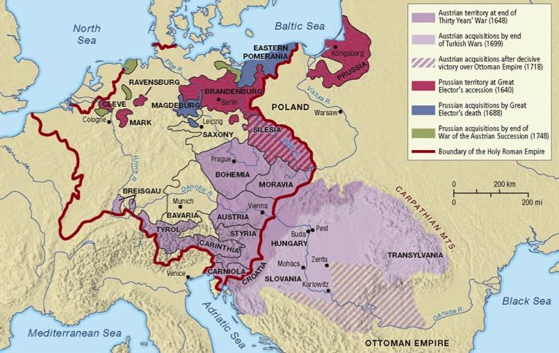 However, the Hapsburgs were checked by regionalism, as they agreed to respect Bohemian and Hungarian traditions. By the nineteenth century, Austria was one of the most powerful states in Europe.