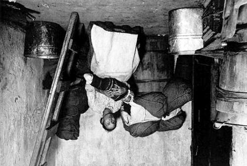 Lodgers in a New York City tenement-- 1890 In the home of a rag-picker,