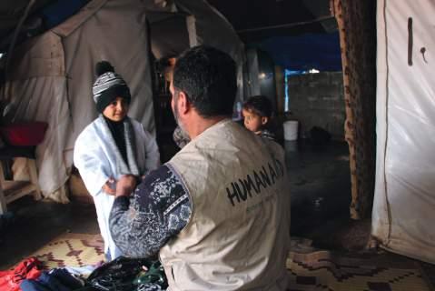 HEALTH ACTION EMERGENCY MEDICAL SERVICES Despite the challenges Human Aid UK have continued to work in Syria.
