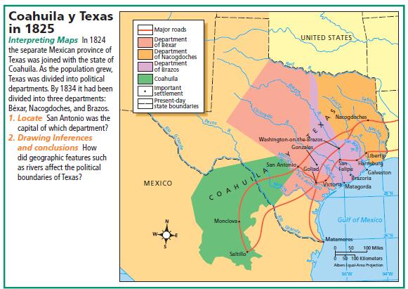 4. In your opinion, why was the Texas territory not given control of its own affairs?